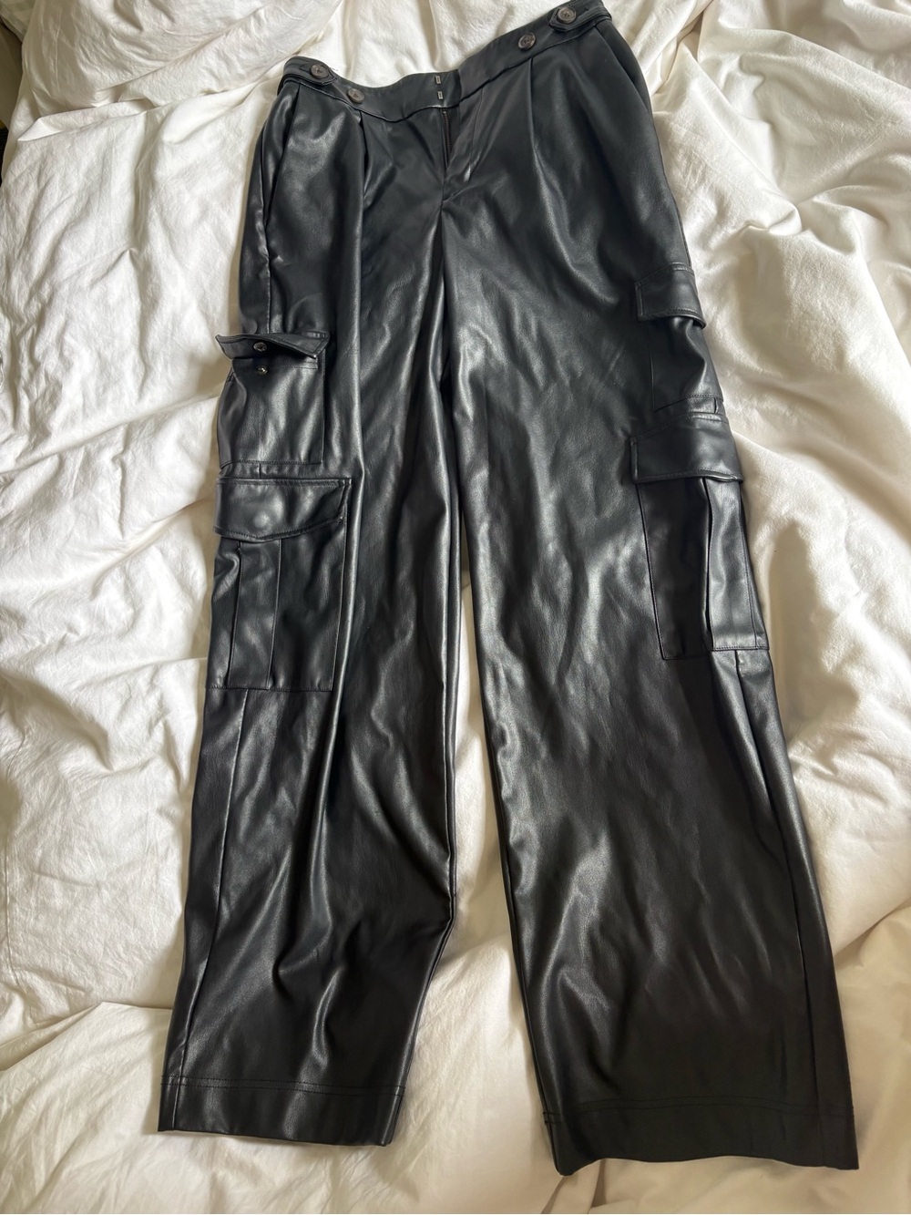 a new day Black Faux Leather Pants